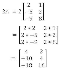 Matrix Scalar Multiplication Image